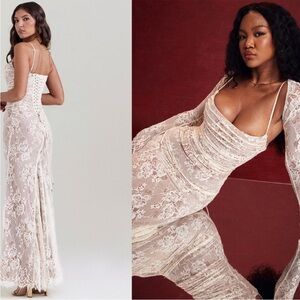 House of CB | Dresses | House Of Cb Artemis Vintage Cream Lace Maxi Dress  Nwot | Poshmark